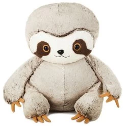 Hallmark Light Brown Baby Sloth Stuffed Animal Jumbo Size 20"