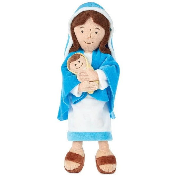 Hallmark Mother Mary Holding Baby Jesus Stuffed Doll