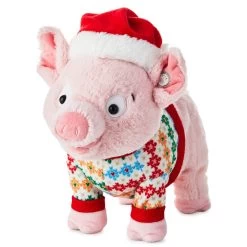Hallmark Season's Squealings Pig Plush With Sound And Motion, 10"