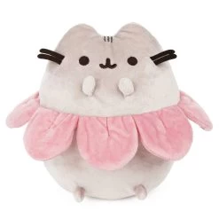 GUND Pusheen With Pink Flower Petals 9.5"