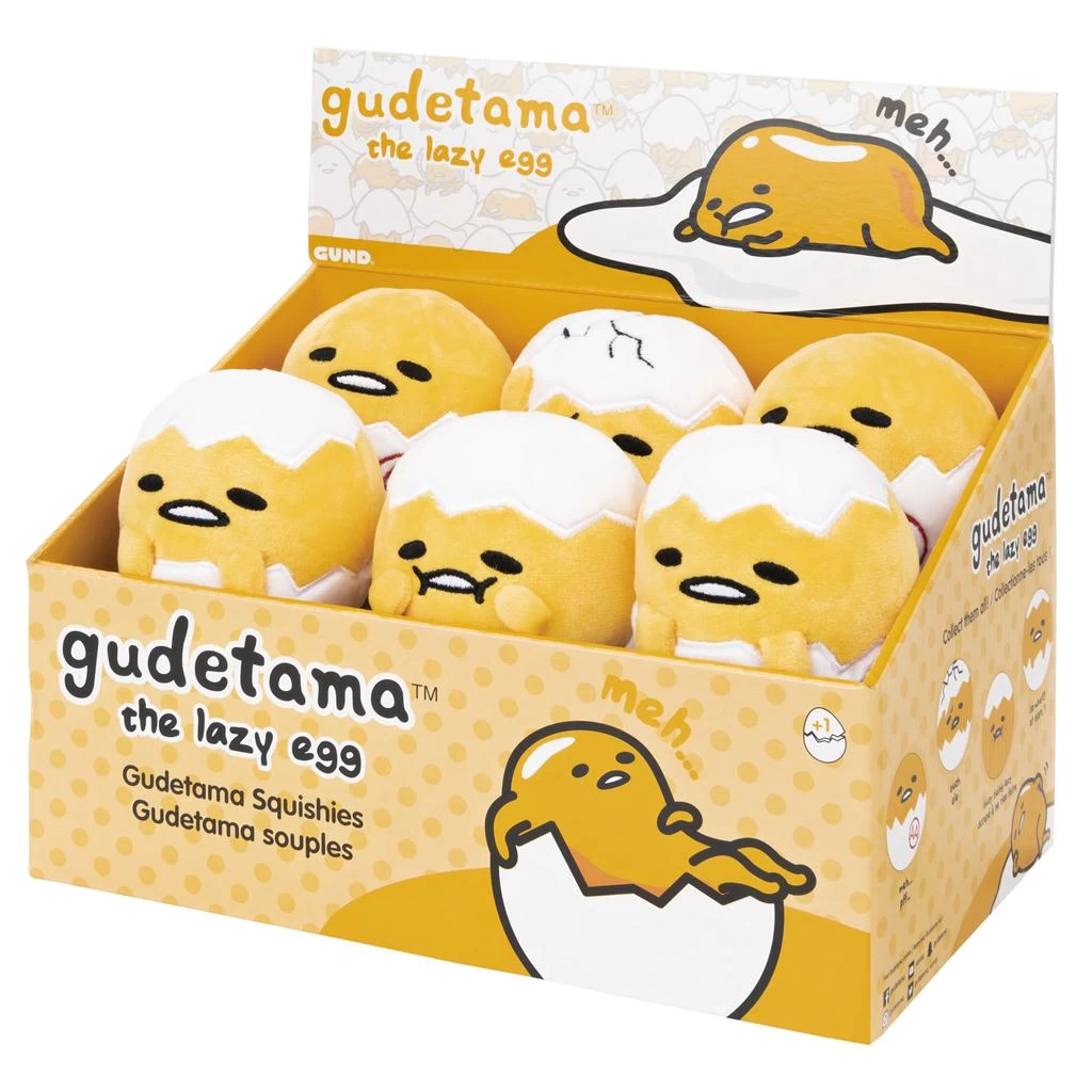 GUND Gudetama Round Squishy Assortment, 3.5 In