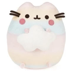 GUND Rainbow Ombre Pusheen With Star 9.5" Stuffed Plush