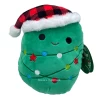 Christmas Squishmallow Andy The Christmas Tree With Plaid Santa Hat 12" Stuffed Plush By Kelly Toy