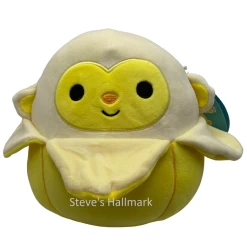 Squishmallow Pierogi The Banana Monkey 5" Stuffed Plush By Kelly Toy