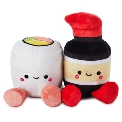 Hallmark Better Together Sushi And Soy Sauce Magnetic Plush, 6.75"