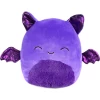 Halloween Squishmallow Blas The Bright Purple Bat 8" Stuffed Plush By Kelly Toy