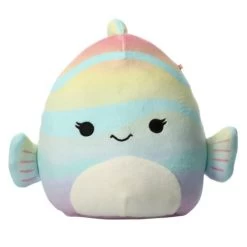 Squishmallow Canda The Rainbow Fish 8" Stuffed Plush By Kelly Toy