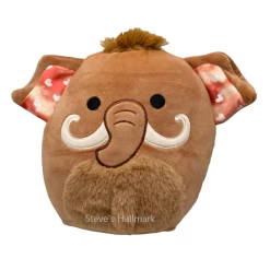 Valentine Squishmallow Chienda The Brown Wooly Mammoth With Hearts 12" Stuffed Plush By Kelly Toy
