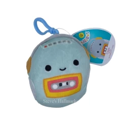Squishmallow Casja The Light Blue Cassette Walkman 3.5" Clip Stuffed Plush By Kelly Toy