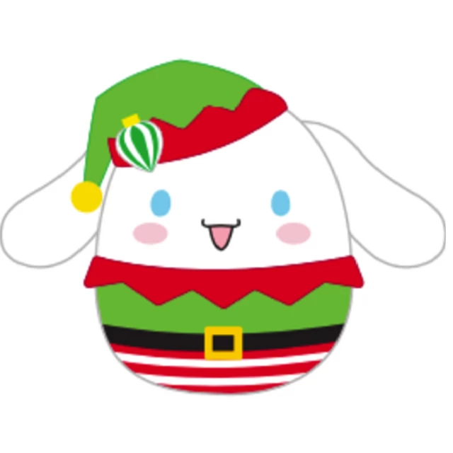 Christmas Squishmallow Sanrio Cinnamoroll Elf 8" Stuffed Plush By Kelly Toy - Image 2