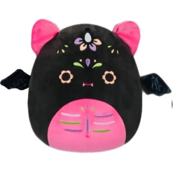 Halloween Squishmallow Dalia The Day Of The Dead Pink Bat 8" Stuffed Plush By Kelly Toy