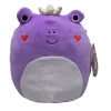 Valentine Squishmallow Francine The Purple Frog With Heart Cheeks 8" Stuffed Plush By Kelly Toy