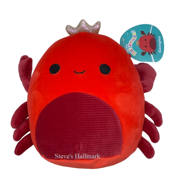 Squishmallow Georgios The Red King Crab 8" Stuffed Plush By Kelly Toy