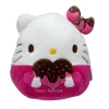 Valentine Squishmallow Sanrio Hello Kitty Chocolate Dipped With Pink Heart 8" Stuffed Plush By Kelly Toy