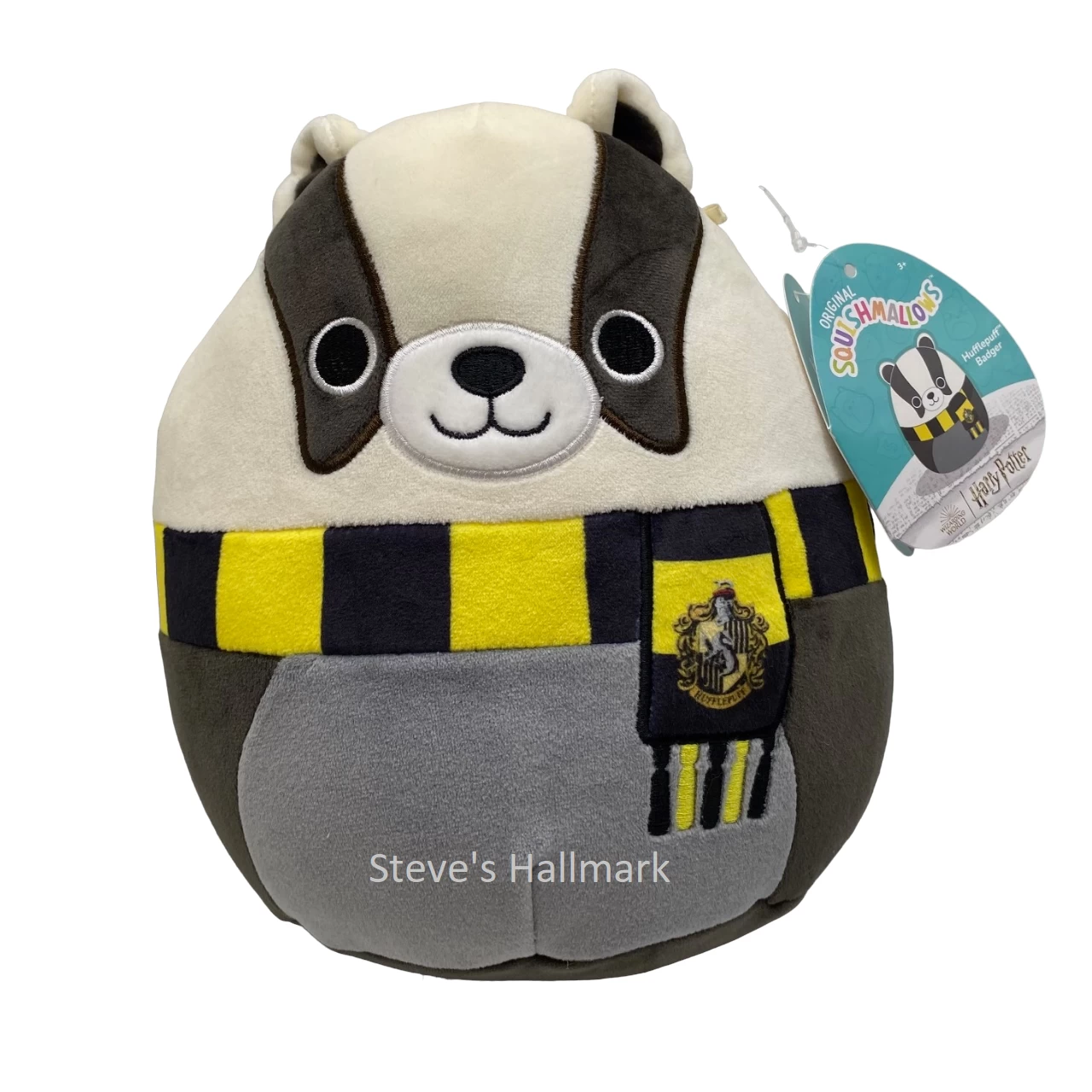 Squishmallow Harry Potter Hufflepuff Badger 8" Stuffed Plush By Kelly Toy