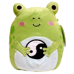 Squishmallow Micha The Green Frog I Got That Yinyang Sign 8" Stuffed Plush By Kelly Toy