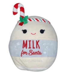 Christmas Squishmallow Arlene Milk For Santa With Candy Cane 5" Stuffed Plush By Kelly Toy