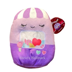 Valentine Squishmallow Mincha The Purple Claw Machine With Hearts 8" Stuffed Plush By Kelly Toy