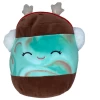 Christmas Squishmallow Revna The Mint Swirl Ice Cream Sandwich With Earmuffs 5" Stuffed Plush By Kelly Toy