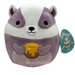 Squishmallow Mita The Mauve Badger With Honey I Got That 8" Stuffed Plush By Kelly Toy