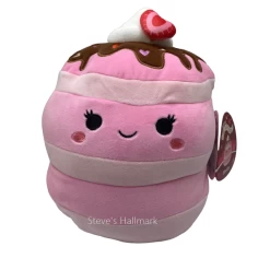 Valentine Squishmallow Shelly The Strawberry Pancakes With Toppings 12" Stuffed Plush By Kelly Toy