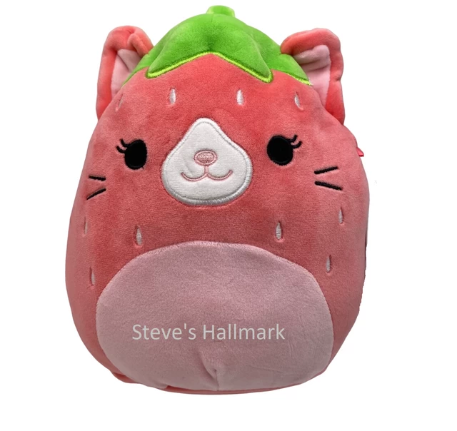 Squishmallow Olma The Strawberry Cat 5" Stuffed Plush By Kelly Toy