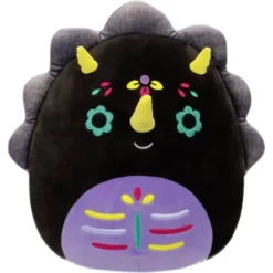 Halloween Squishmallow Tetero The Day Of The Dead Triceratops 12" Stuffed Plush By Kelly Toy