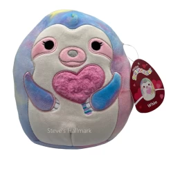 Valentine Squishmallow Whim The Rainbow Sloth I Got That Cotton Candy 12" Stuffed Plush By Kelly Toy