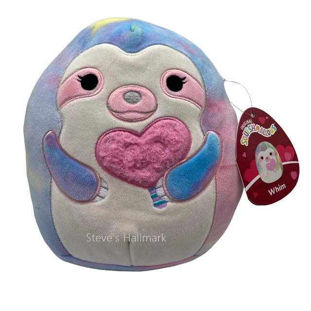 Valentine Squishmallow Whim The Rainbow Sloth I Got That Cotton Candy 8" Stuffed Plush By Kelly Toy