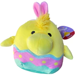 Easter Egg Squishmallow Woodstock Pink Bunny Ear Headband 8" Stuffed Plush By Kelly Toy