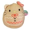 Christmas Squishmallow Sanrio Hello Kitty Gingerbread 8" Stuffed Plush By Kelly Toy